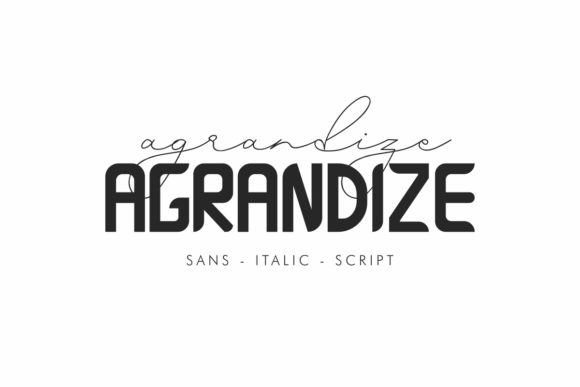 Agrandize Font: Creative & Commercial