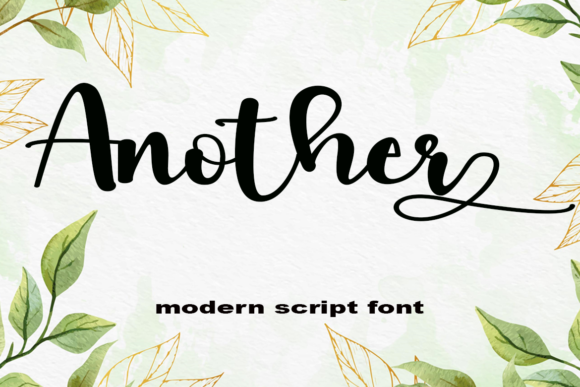 Another: A Flowing Handwritten Font