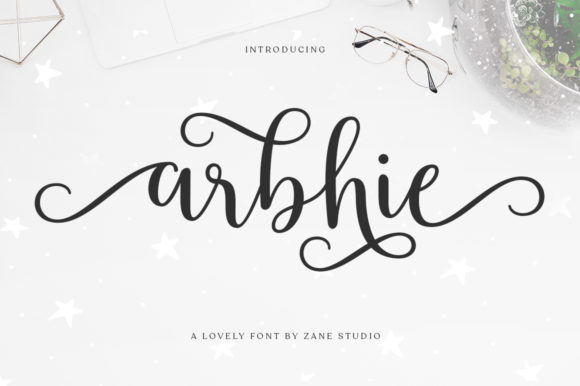 Arbhie: A Flowing Script for Editorial Design