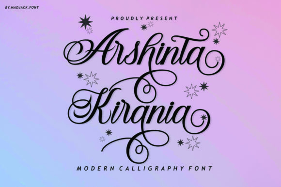 Arshinta Kirania: A Romantic Script Font