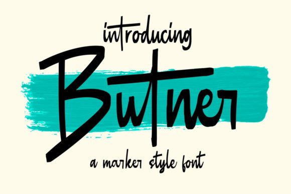 Butner Font: Handwritten Style for Crafts