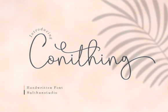 Conithing: A Romantic Font for Web Design