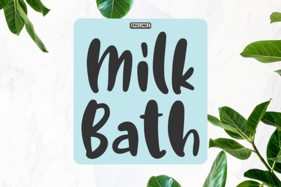 Milk Bath: A Cute Handwritten Font