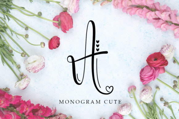 Monogram Cute: A Romantic Script Font