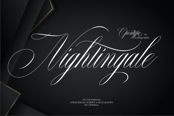 Nightingale: A Script Handwritten Font