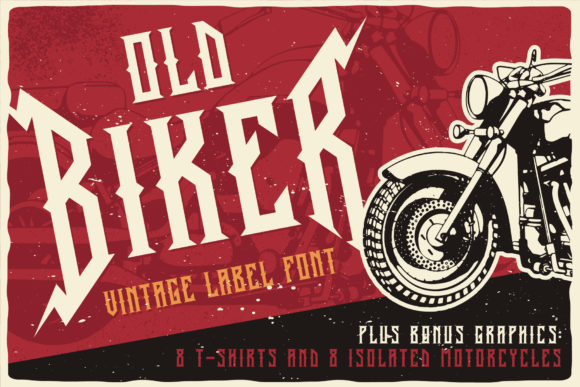 Old Biker Font: Bold Blackletter for Digital Marketing