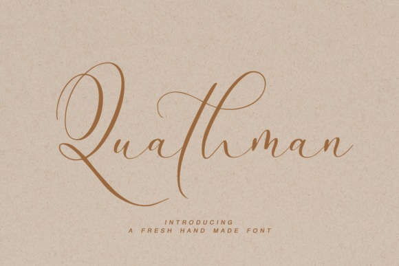 Quathman: A Magical Handwritten Font