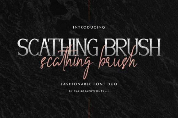 Scathing Brush: A Bold Font for Creative Campaigns