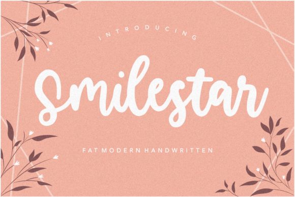 Smilestar: A Handwritten Font for Elegant Design