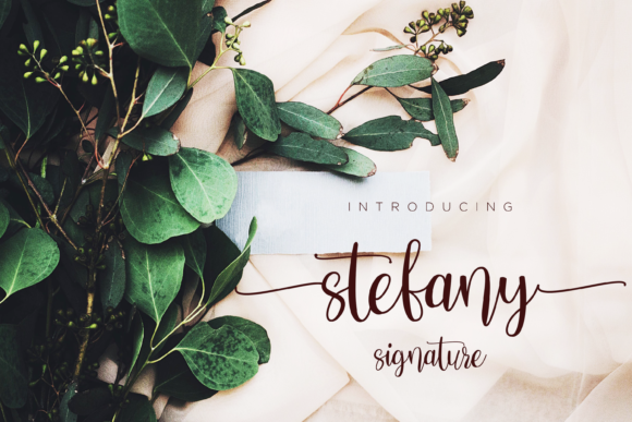 Stefany Signature Font for Web Design